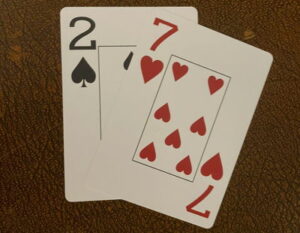 2 of spades 7 of hearts