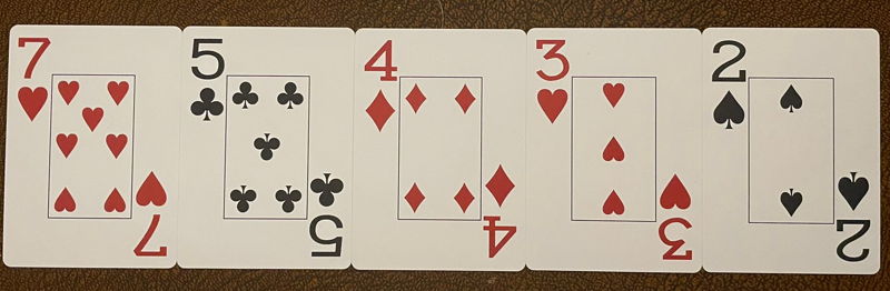7-5-4-3-2 cards off suit