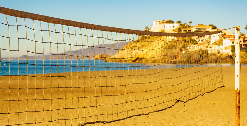 beach volleyball net