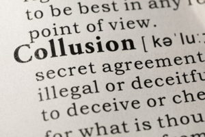 collusion dictionary definition close up