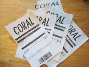 Coral Betting Slips