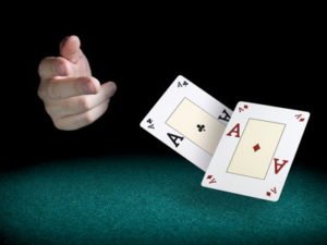 folding hand poker flying aces