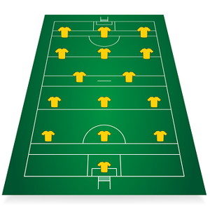 gaelic football team line up