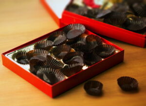 over consumption whole box of chocolates eaten diminishing marginal utility