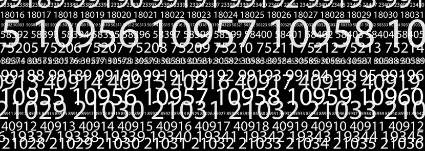 random numbers across a screen