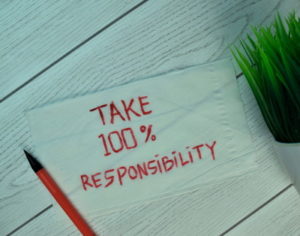 take responsibility