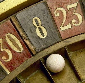 vintage roulette wheel