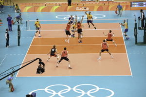 volleyball match at the olympics