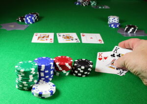 winning hand king quads poker